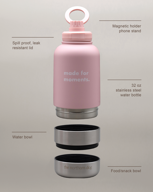 Essentials 3-in-1 Travel Bottle | Soft Pink
