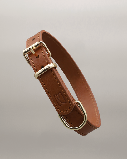 Legacy Leather Collar | Tan